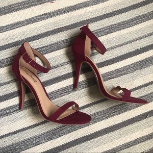 Anne Michelle burgundy heels